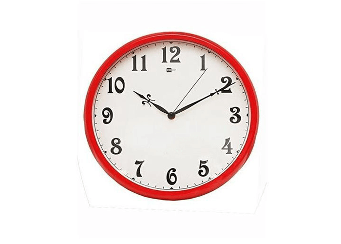 clock red